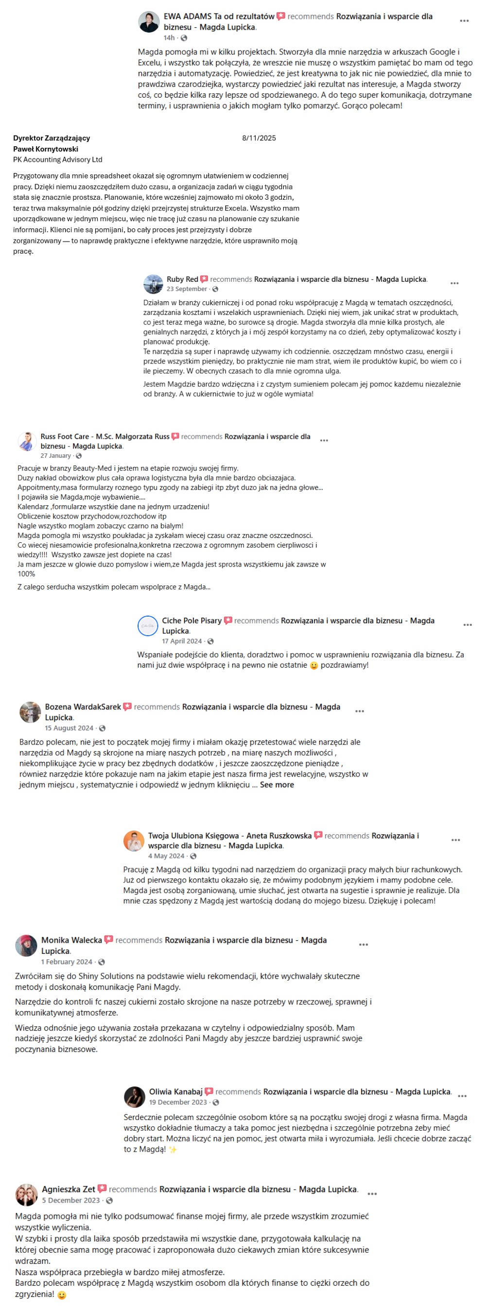Opinie klientów